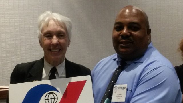 Wally Funk and Ken Ruffin